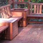 Ipe Deck with Ipe Benches.