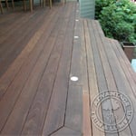 Ipe Deck with recessed lighting