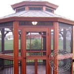 Ipe Gazebo doors