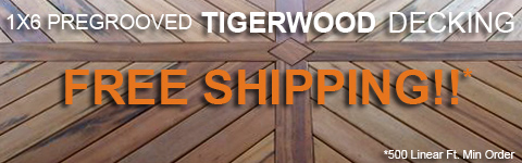 Tigerwood Free Shipping