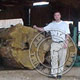 <strong>BRAZIL<br /> 10:00 am</strong><br />That's me, Rob Pelc, in front of some Ipe logs before they are milled.