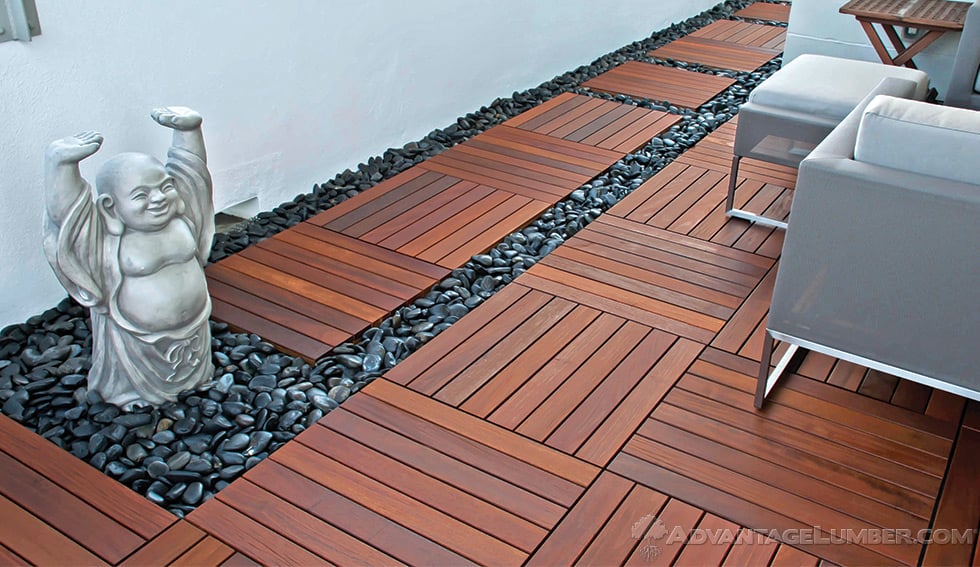 wood deck tiles