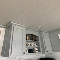 Painted Poplar Wood Ceiling