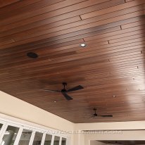 Synergy Wood Red Grandis™ Mocha Ceiling